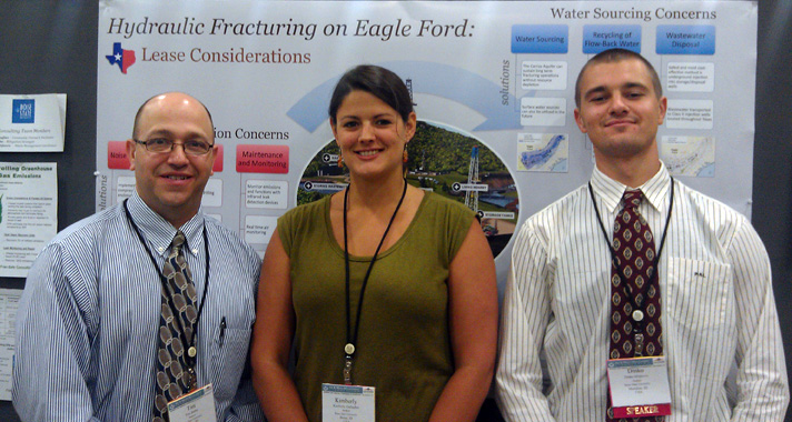 “Frac-Safe Consulting” and Boise State students Tim Burke, Kim Gallagher and Dinko Miljkovic.