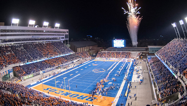 The Blue Football Field at Boise State