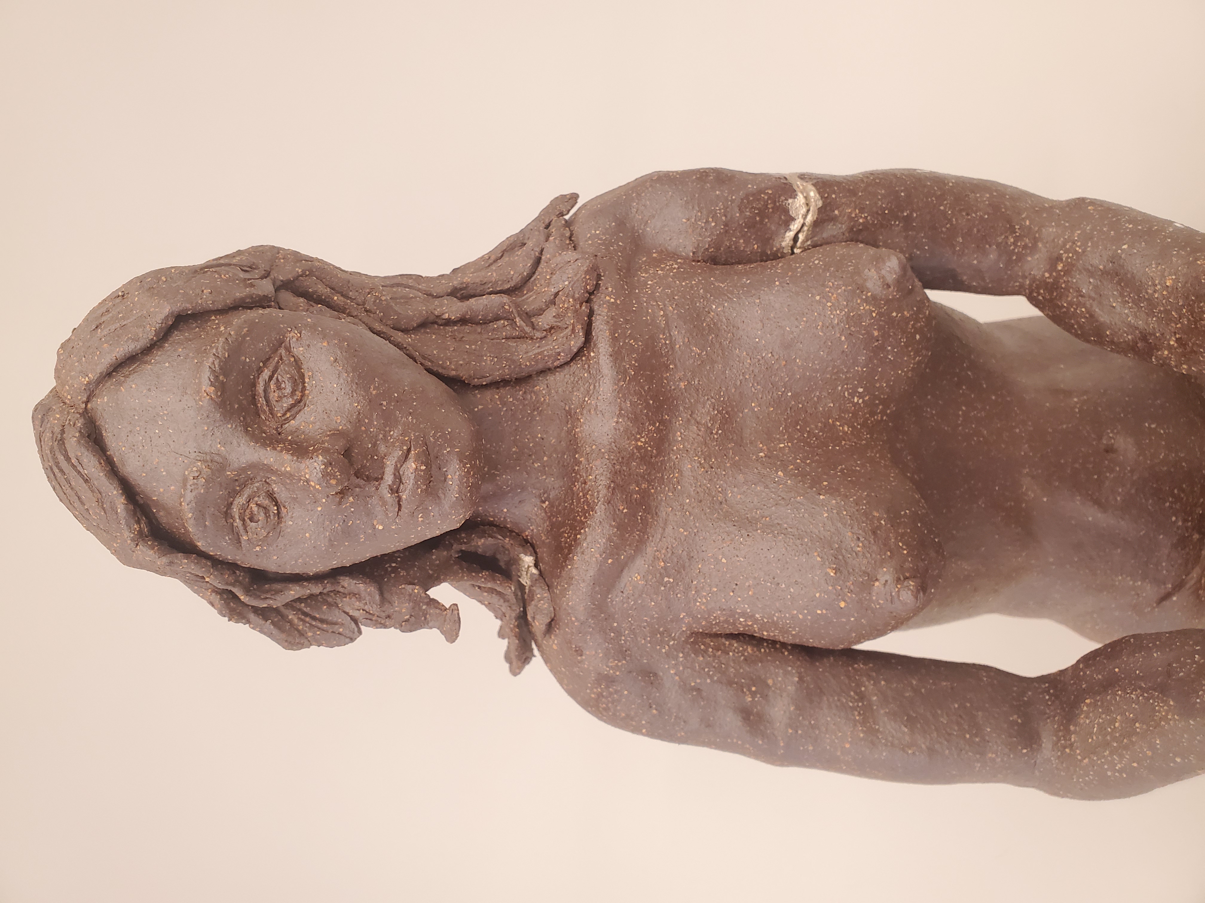 Unbroken, ceramic female sculpture.