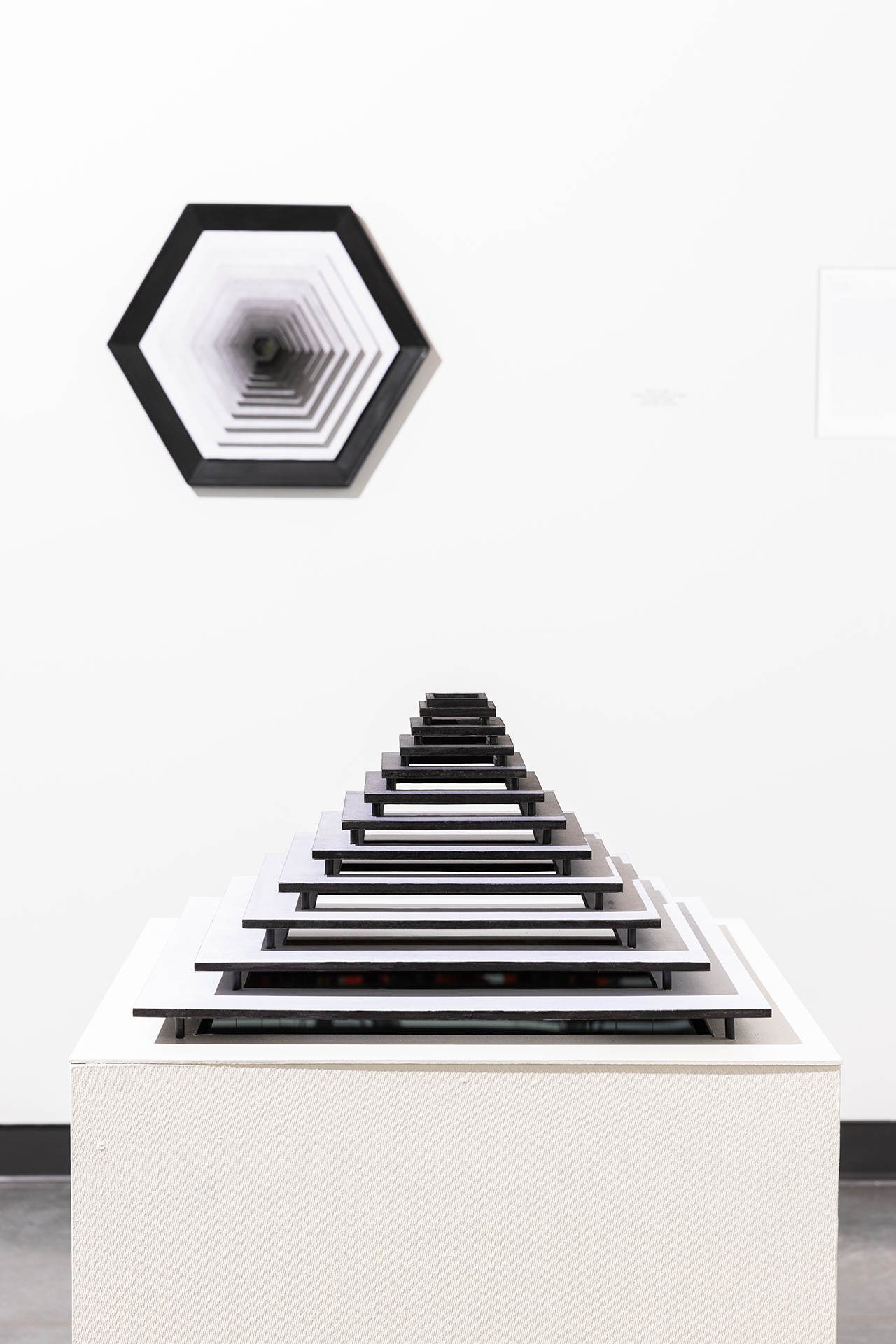 Paradox of Perception; Hexagon and Cube installation.