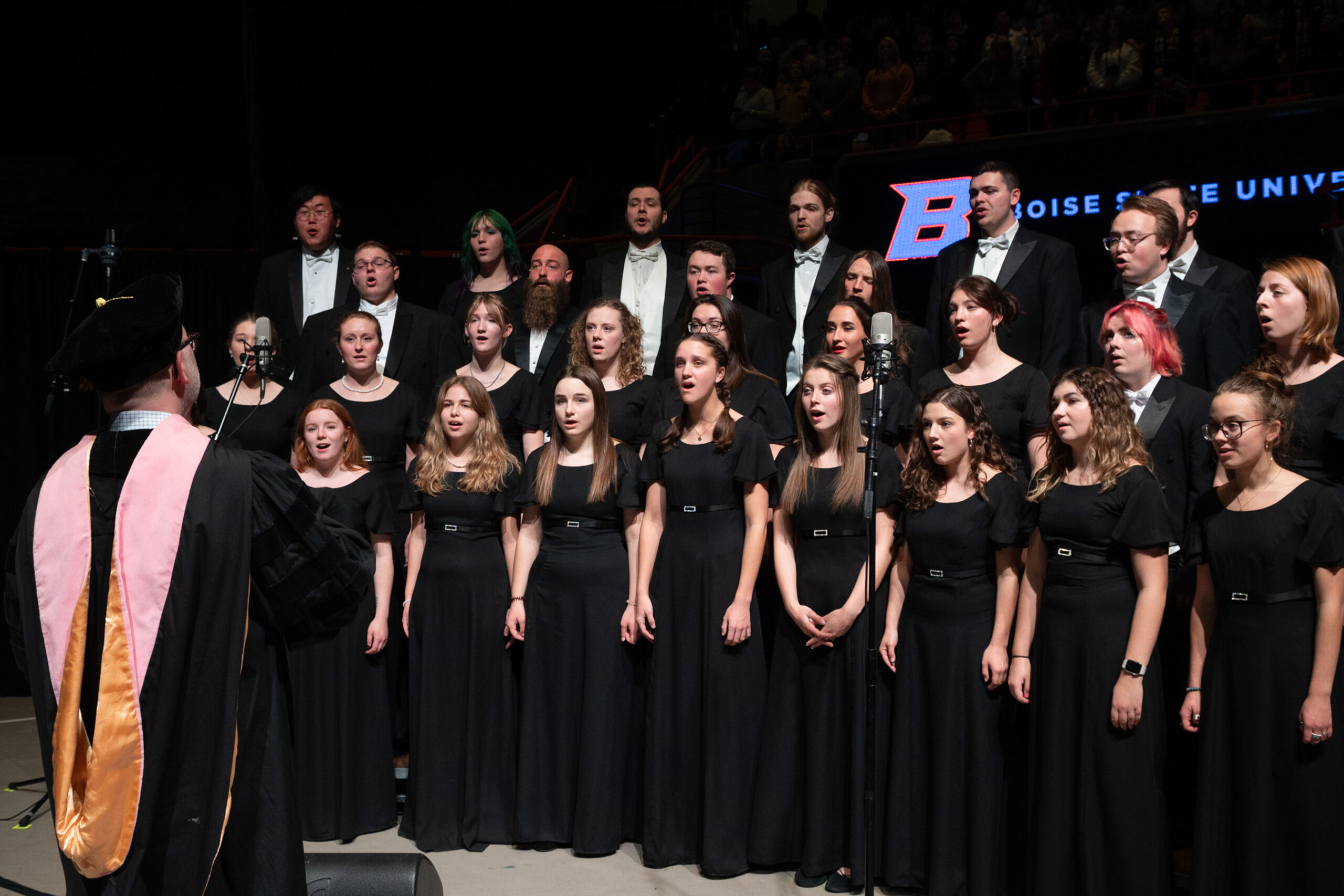 Meistersingers performing at the 2022 Boise State graduation ceremony.