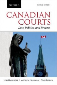 Book Cover, Canadian Courts: Law, Politics, and Process