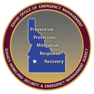 Idaho Office of Emergency Management. Idaho's Homeland Security and Emergency Management Agency. Prevention, protection, mitigation, response, recovery