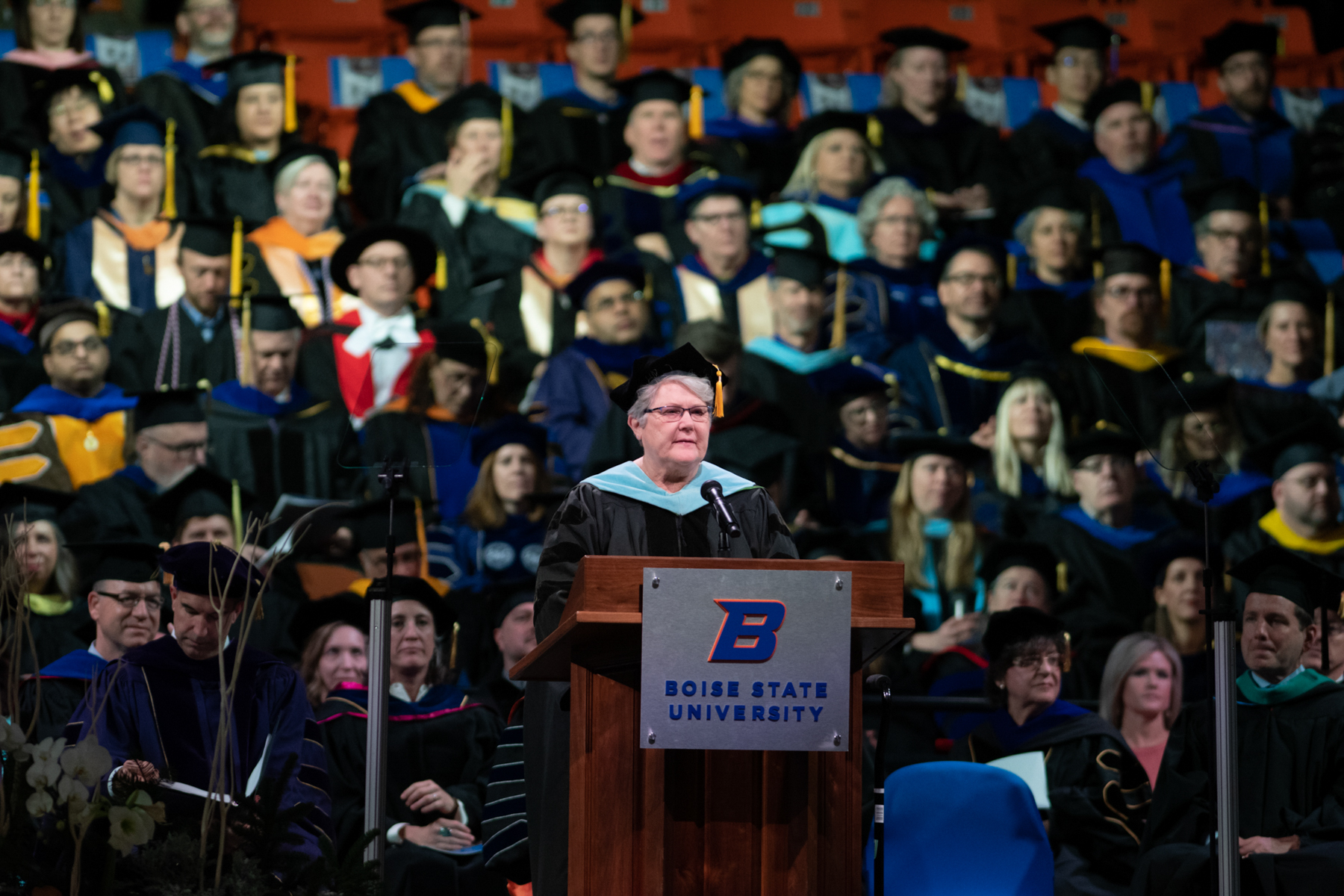 Boise State University Winter Commencement 2019, ExtraMile Arena, photo Patrick Sweeney