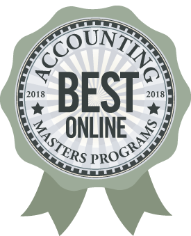 Badge, Accounting, Best Online Masters Programs 2018-19