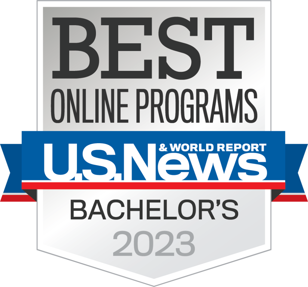 Best Online Bachelor's Programs 2023 U.S. News and World Report Badge