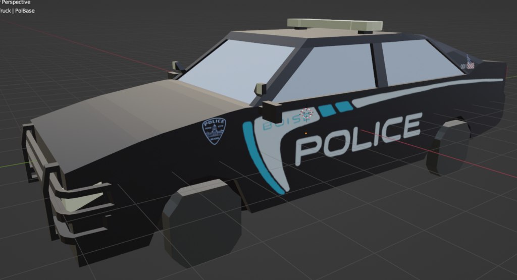 3D Police Car Model