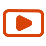 Video play button graphic