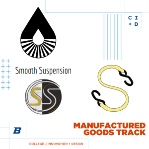 Manufactured Goods Track graphic with logos