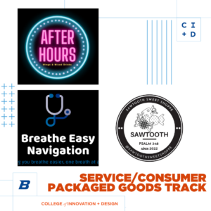 Service/Consumer Packaged Goods Track graphic with logos