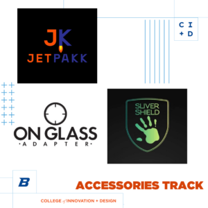 Accessories Track graphic with logos