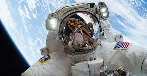 Steve Swanson in space