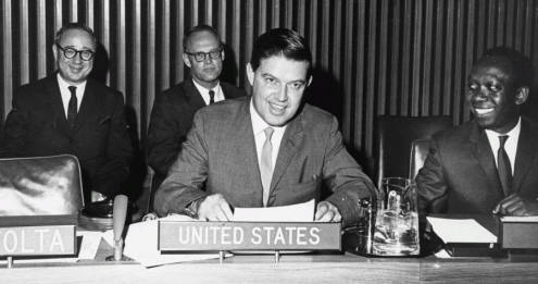 Archive photo of Frank Church at United Nations.