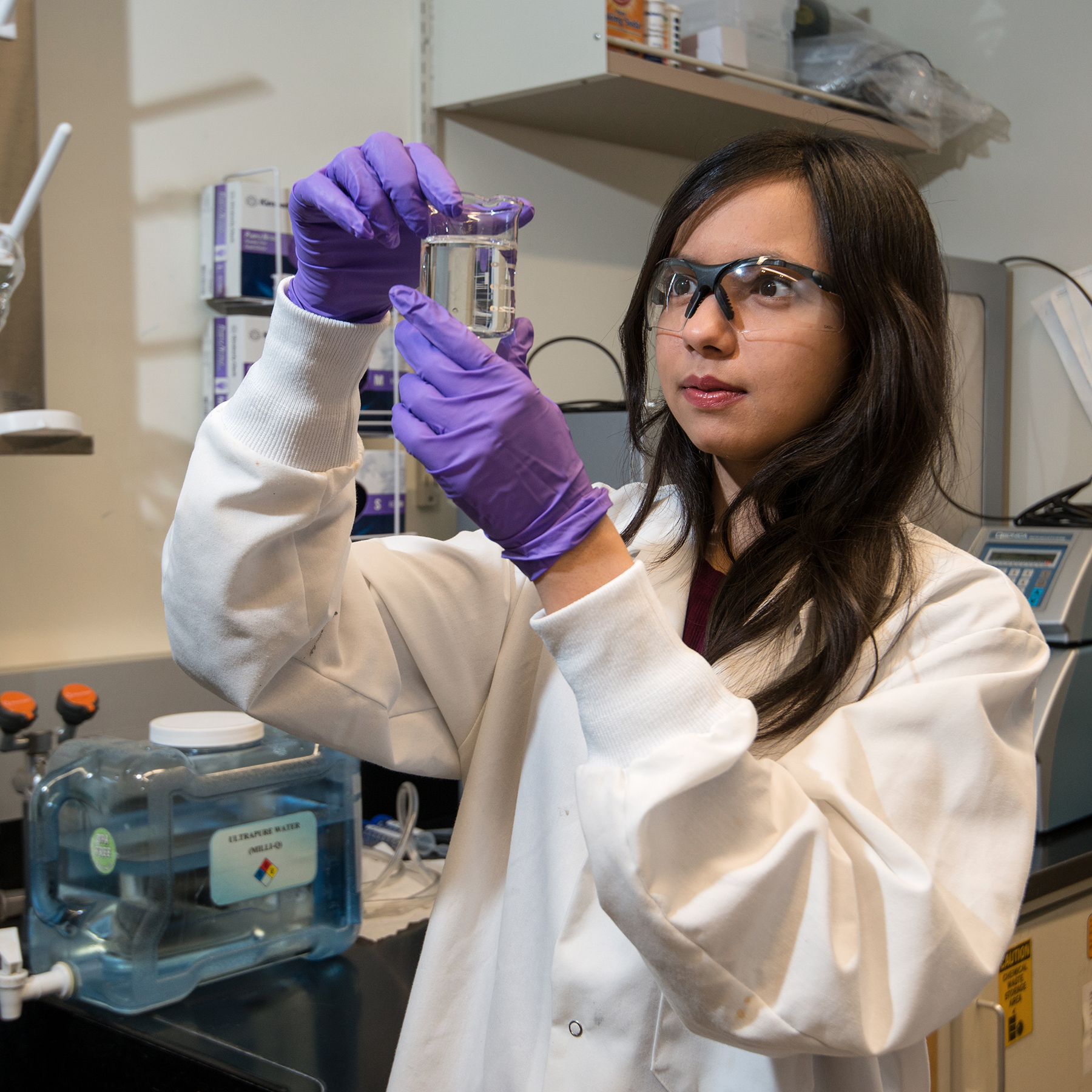 Mansoor received a Fulbright and decided to join Boise State's materials science lab to work on honing the efficacy of water filtration systems