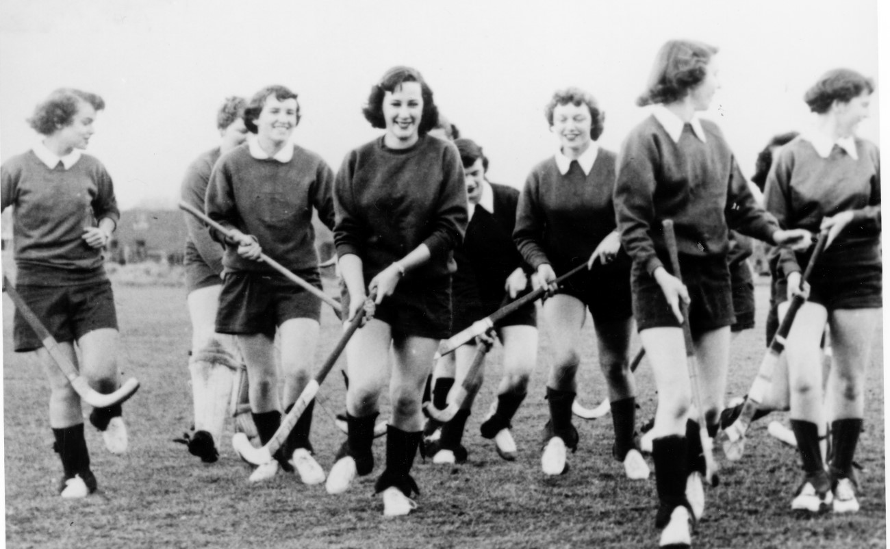 Women's field hockey team in the 1940s.