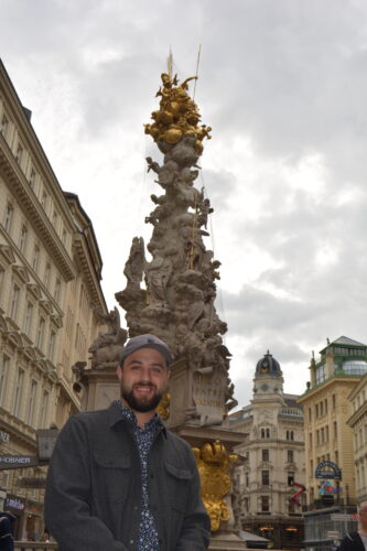 This is a photo of Joey Bradshaw in Vienna, Austria. 