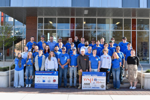 Photo of Civil Engineering students who competed at the 2024 ASCE Symposium in Logan, Utah.