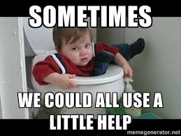 child stuck in toilet. sometimes we could all use a little help.