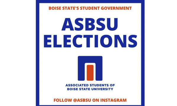 Boise State's Student Government: ASBSU Elections (Associated Students of Boise State University). Follow @ASBSU on Intstagram.