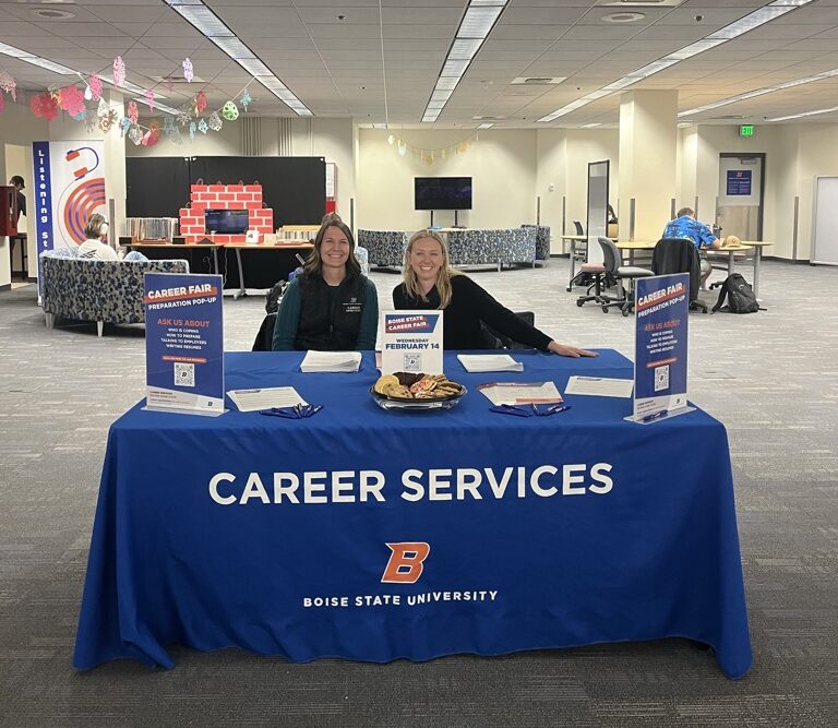 Career Services booth