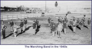The marching band in the 1940s