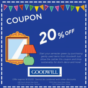Goodwill 20% off coupon