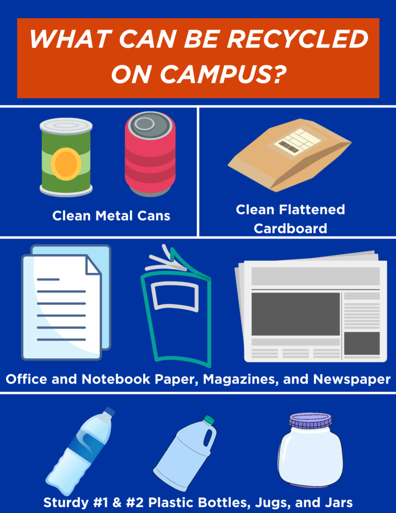 Campus recycling infographic