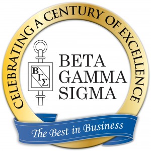 beta gamma sigma seal Best in Business
