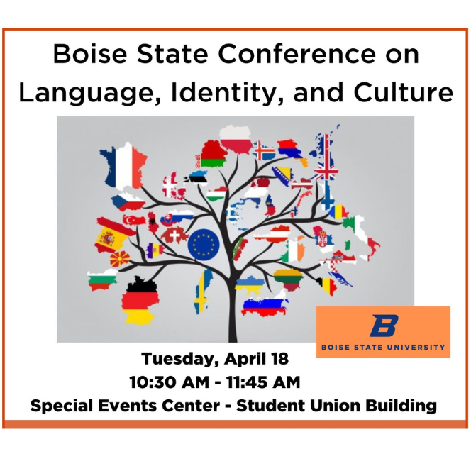 Event Flyer: Spring 2023 Conference on Language, Identity, and Culture