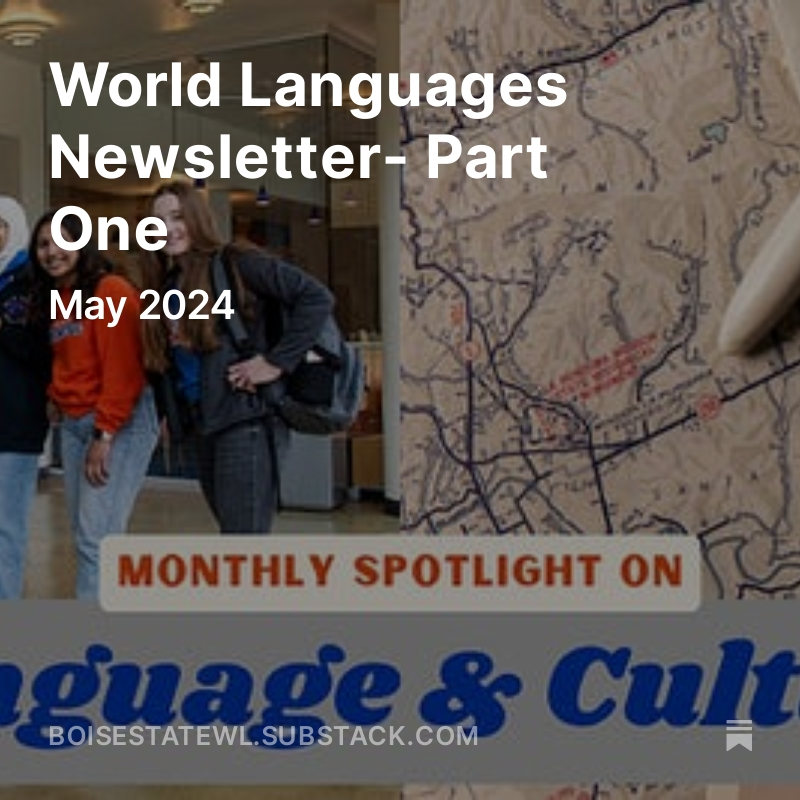 World Languages Newsletter Graphic
