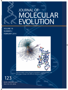 Journal of Molecular Evolution Cover