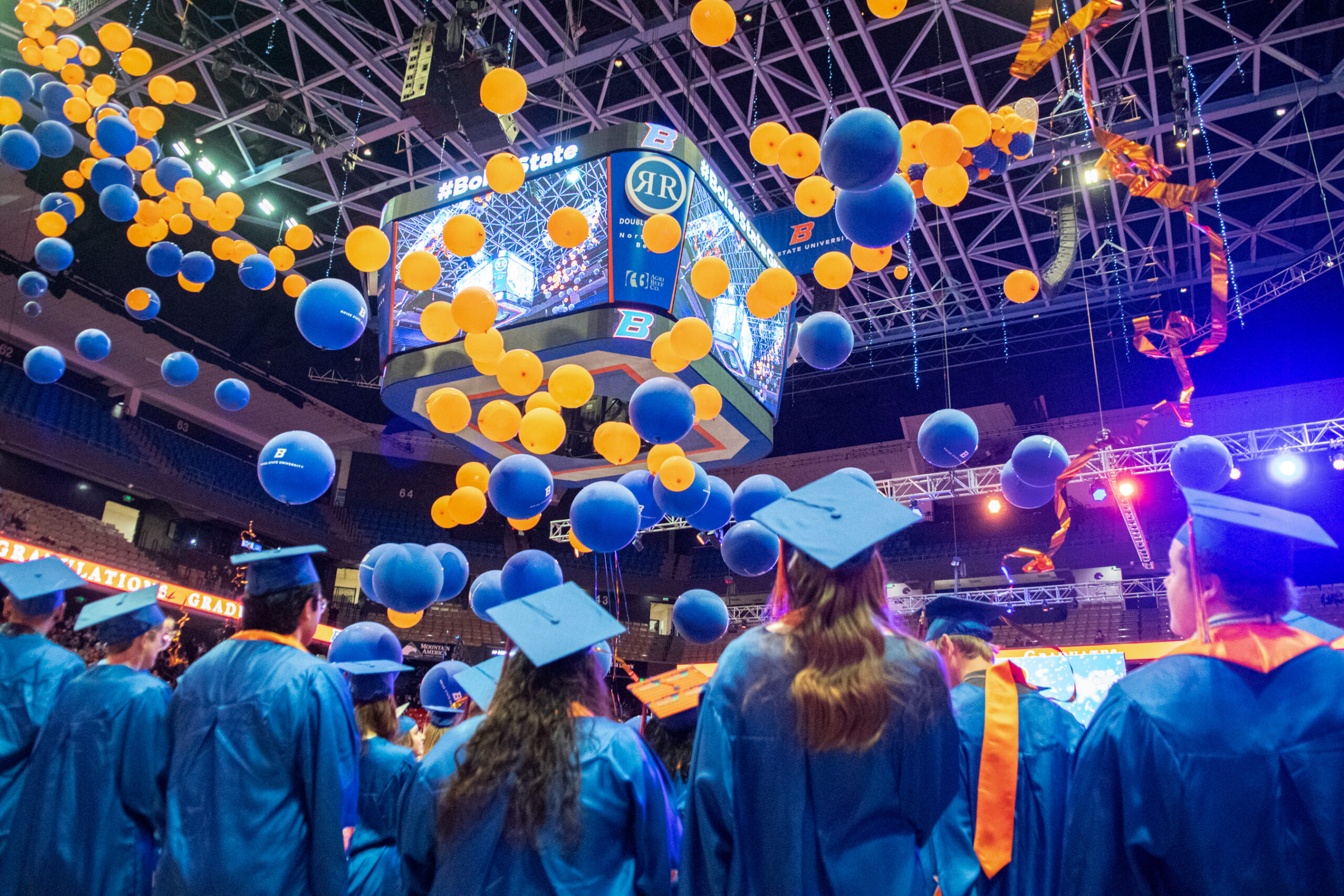 Students at the 2022 Winter Commencement, Boise State University