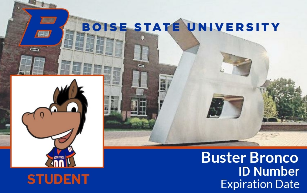 Example Student Bronco Card