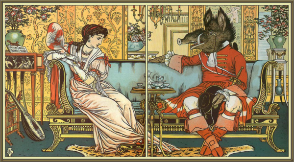  Walter Crane, Beauty and the Beast, 1874