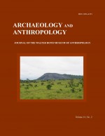 Photo of Publication Cover Archaeology and Anthropology Volume 16 No 2