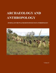 Archaeology and Anthropology Vol 25 cover