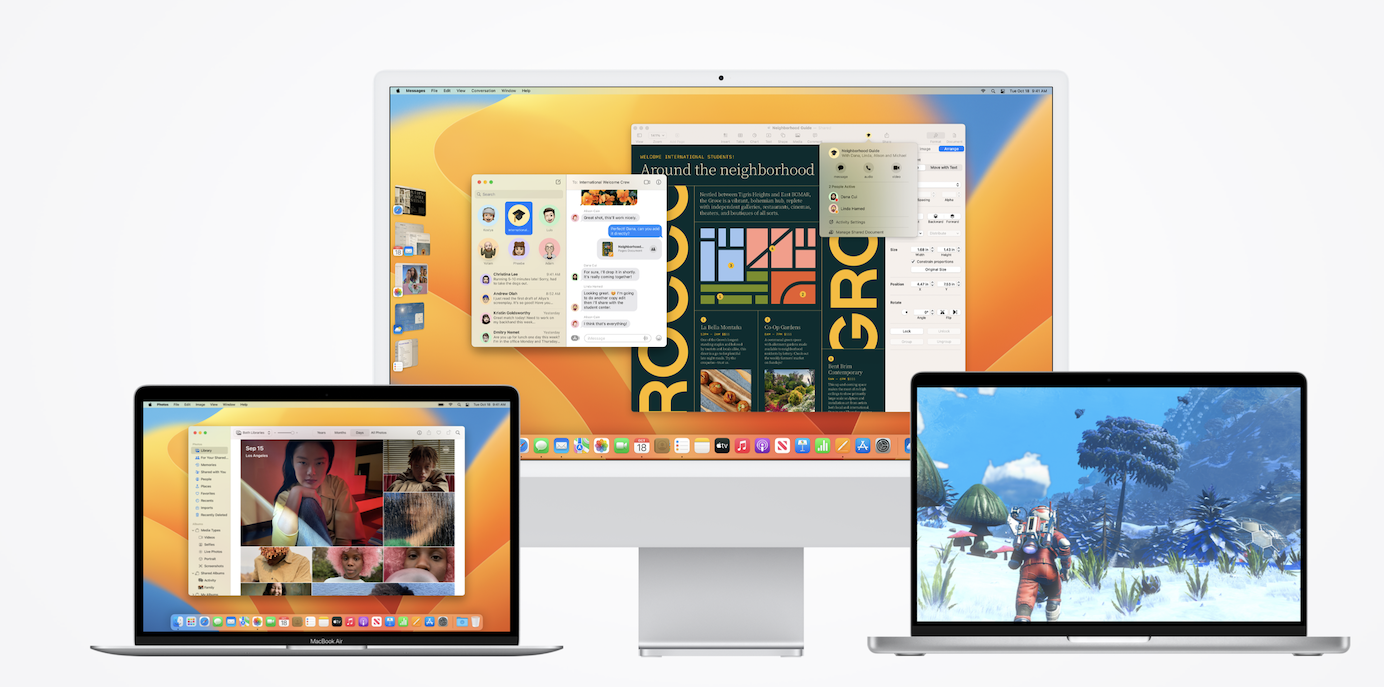 Screenshot of macOS Ventura operating system.