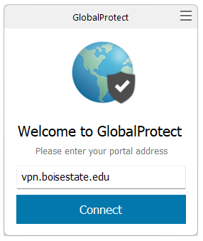 Screenshot of GlobalProtect pop-up