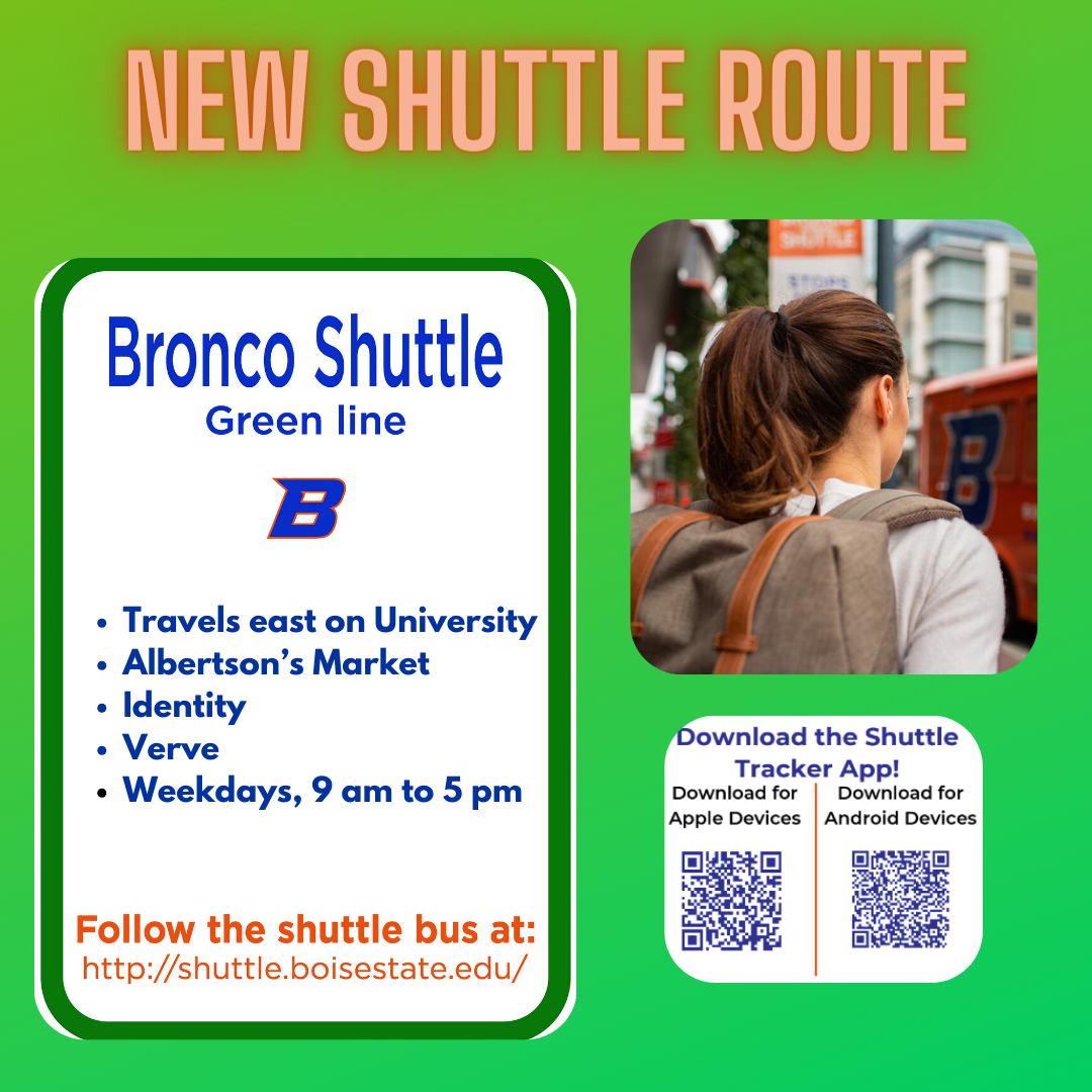 New shuttle route poster
