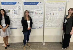 Emily & Rosemary with their posters at ice research conference in Japan
