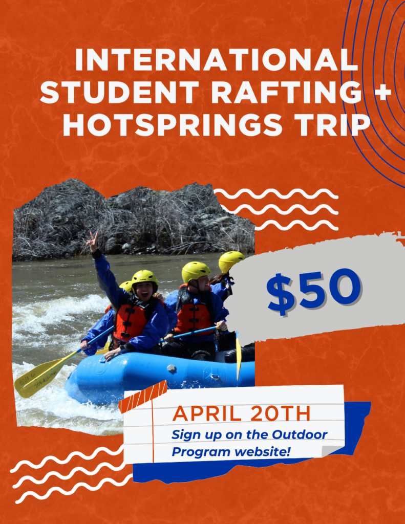 Students river rafting