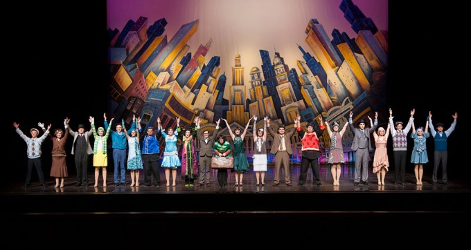 The cast takes a bow at the end of the show
