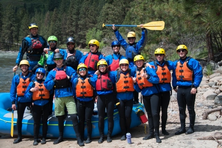 Rafting group photo.