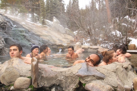 Hot springs.