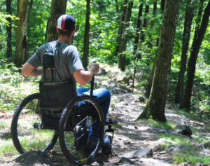 Freedom chair on trails
