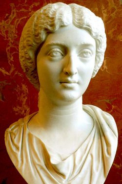 photo of a sculpture of Empress Faustina the Younger