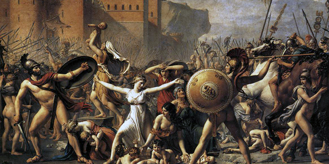 Image of "Intervention of Sabine Women" painting