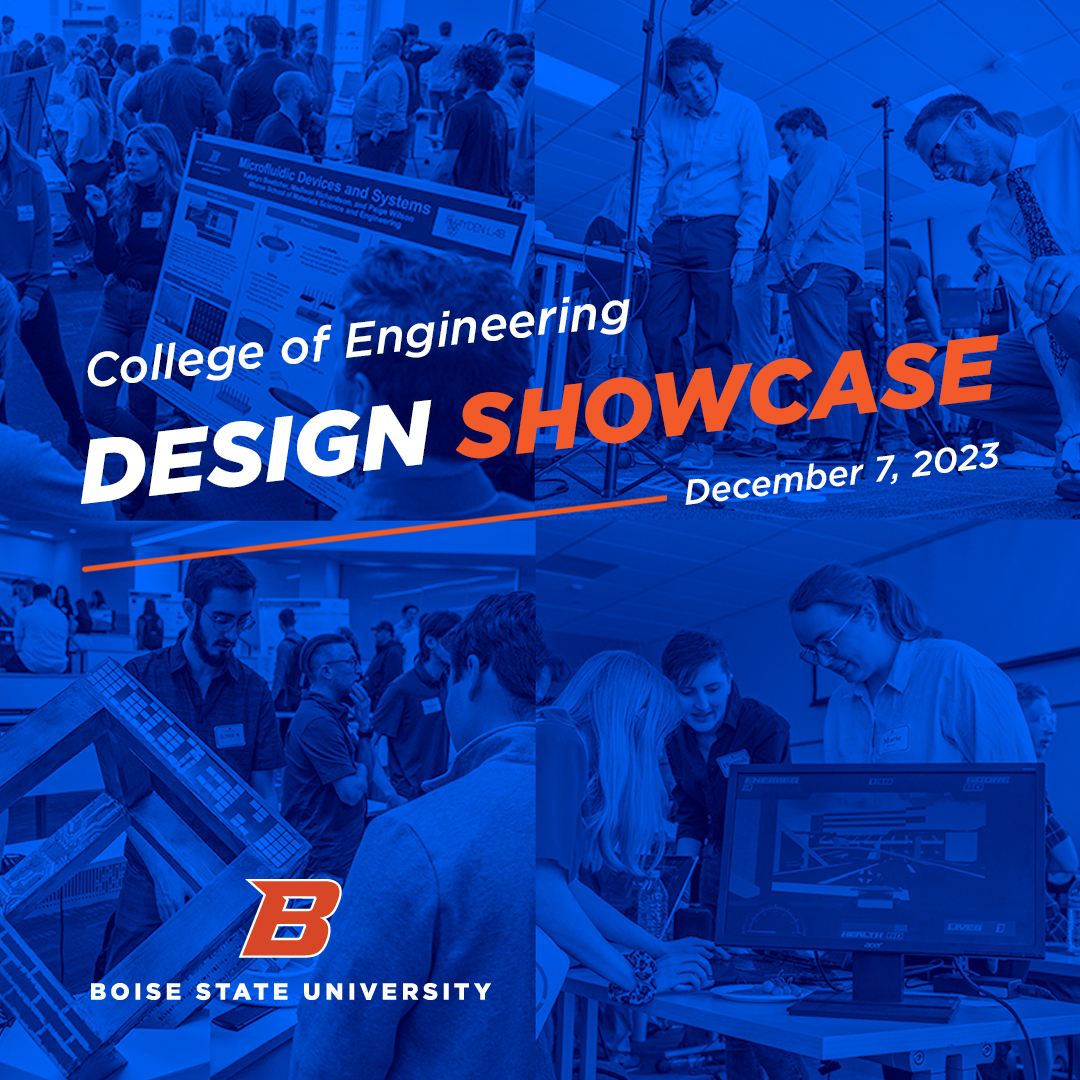 College of Engineering Design Showcase Fall 2023 graphic
