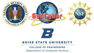logos: national security agency, GenCyber, NSF, Boise State college of engineering