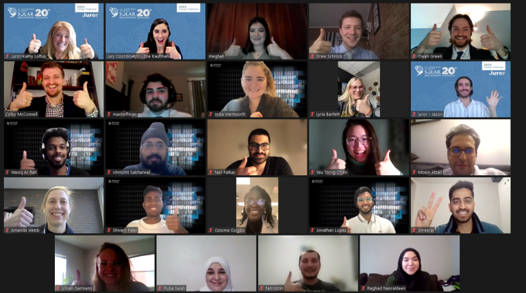 screen shot of virtual meeting participants